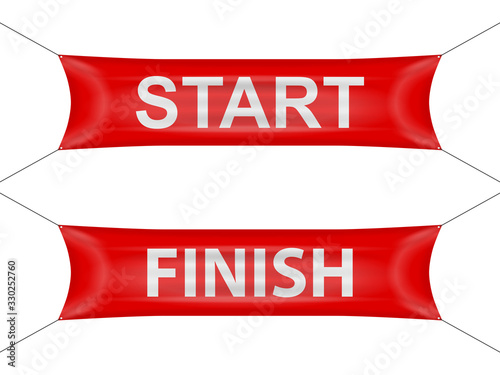 Start finish banner