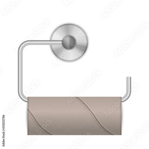 Empty toilet paper roll