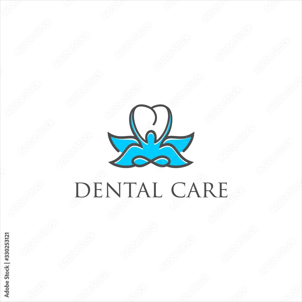 creative dental spa vector logo design