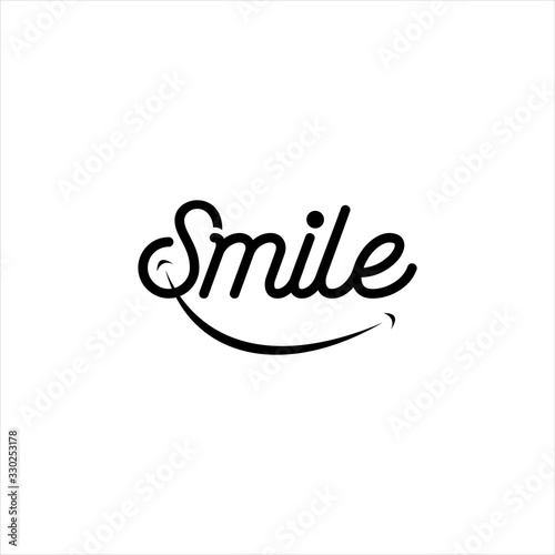 dental smile logo design vector illustration