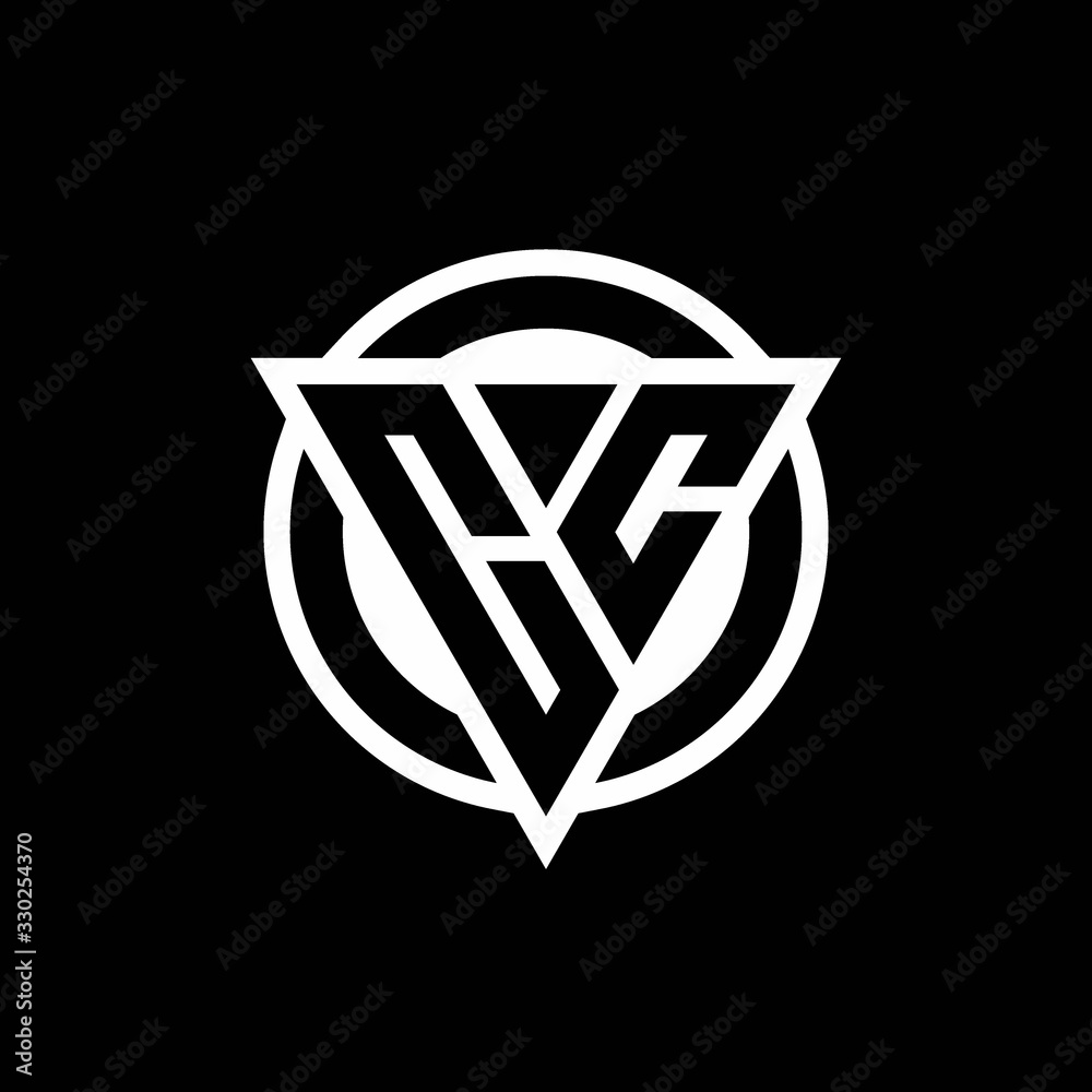 CC logo with negative space triangle shape and circle rounded