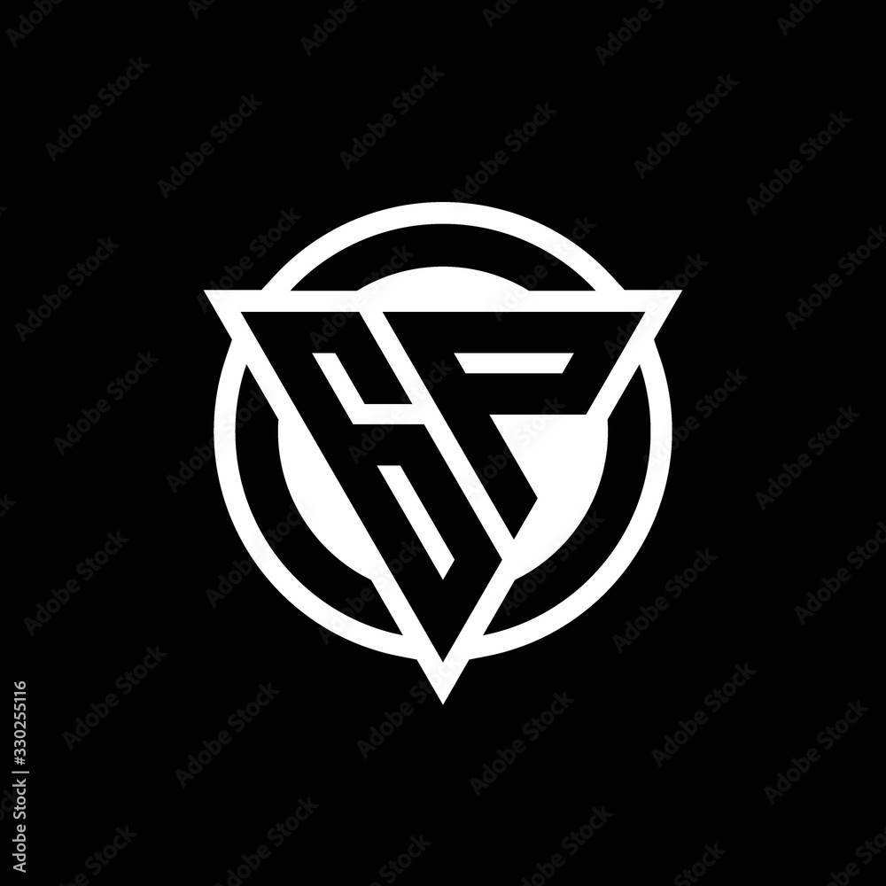 GP logo with negative space triangle shape and circle rounded GP logo with negative space triangle shape and circle rounded