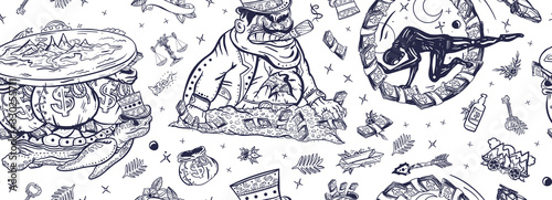 Tableau sur toile Global financial crisis