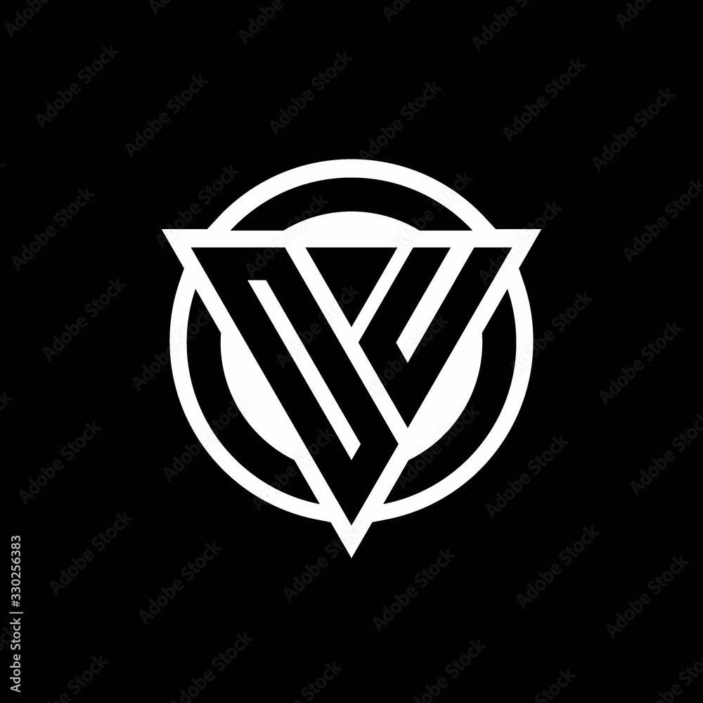 OU logo with negative space triangle shape and circle rounded OU logo with negative space triangle shape and circle rounded