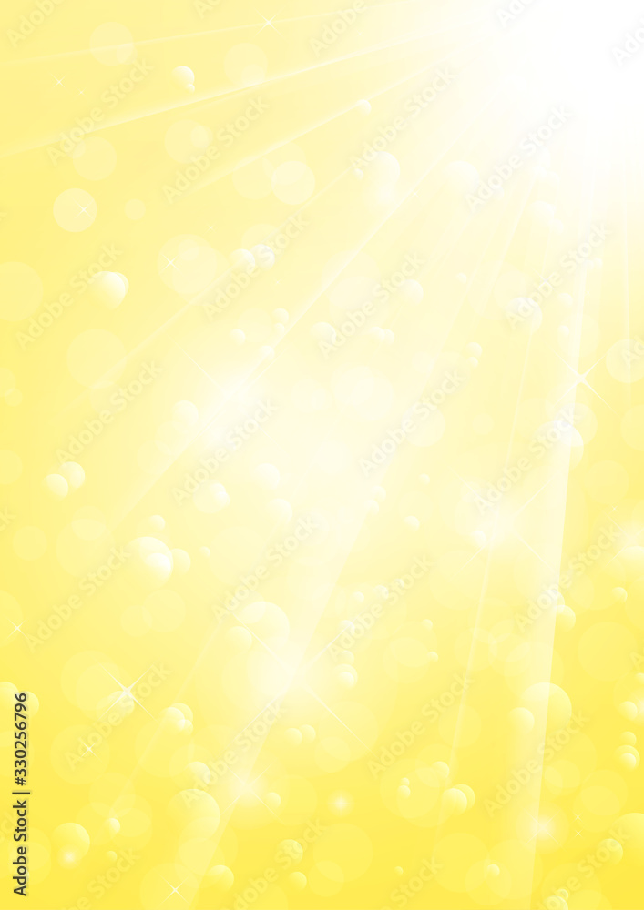 キラキラ背景 黄色 縦位置 Stock Vector Adobe Stock