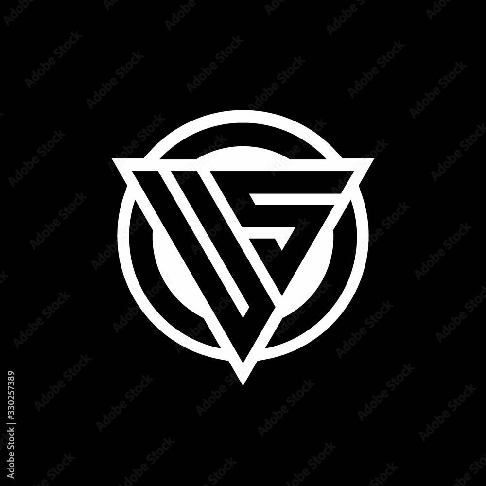 US logo with negative space triangle shape and circle rounded US logo with negative space triangle shape and circle rounded