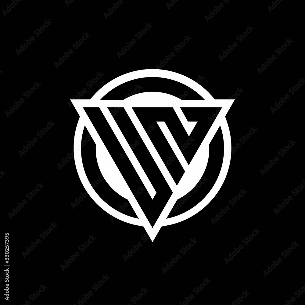 UN logo with negative space triangle shape and circle rounded UN logo with negative space triangle shape and circle rounded
