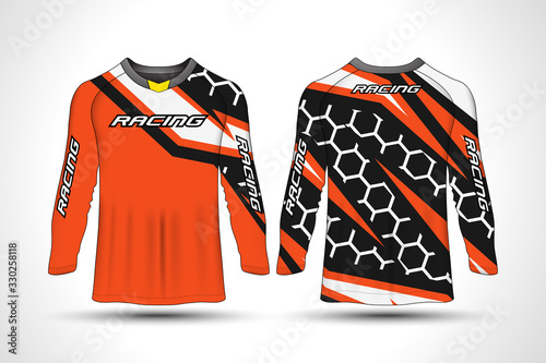 Long sleeve t-shirt sport motorcycle, motocross, mtb jersey