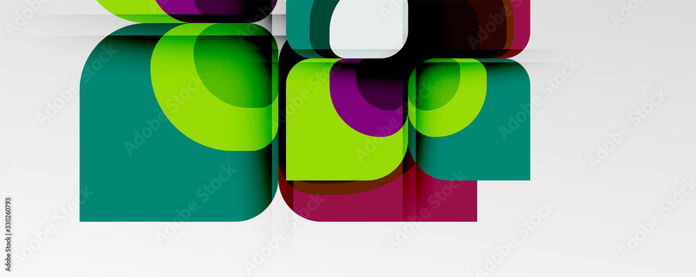 Abstract background - geometric cut paper design flower or square shape composition. Vector Illustration For Wallpaper, Banner, Background, Card, Book Illustration, landing page Abstract background - geometric cut paper design flower or square shape composition. Vector Illustration For Wallpaper, Banner, Background, Card, Book Illustration, landing page