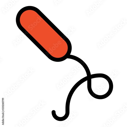 Virus or Bacteria vector illustration, filled style icon