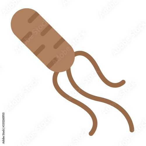 Helicobacter pylori vector illustration, flat style icon