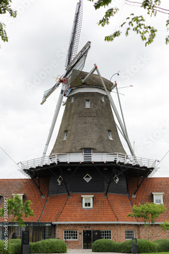 old windmill in netherlands