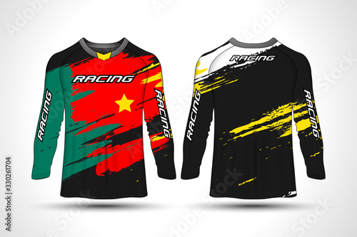 Long sleeve t-shirt sport motorcycle, motocross, mtb jersey