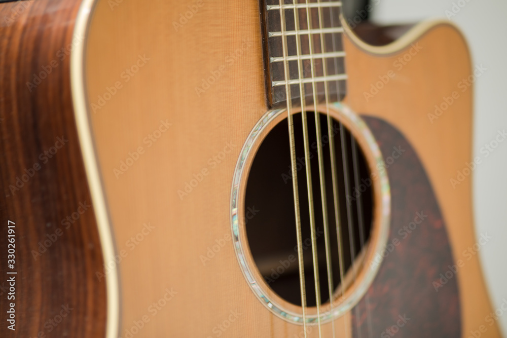 Details of Acoustic Steel String Guitar