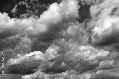 dramatic sky with clouds