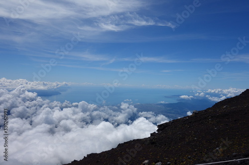 Fuji mountain trail from the entrance of Gotemba, Japan (6th station)