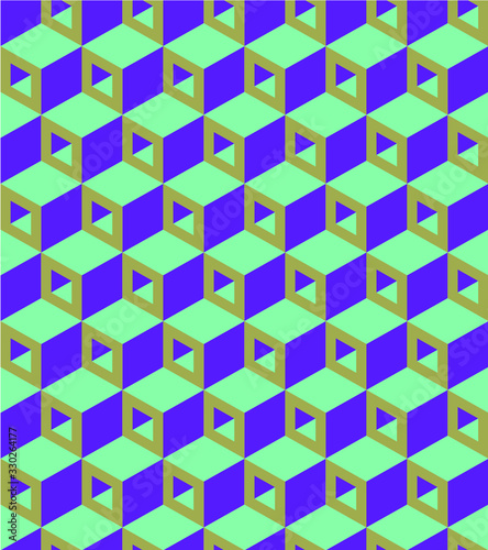 Toxic style pattern cube background