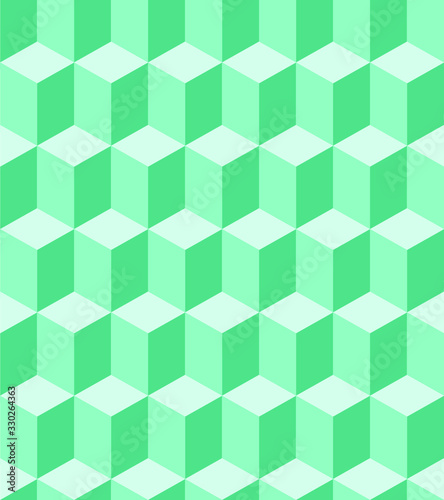 Green pattern cube background
