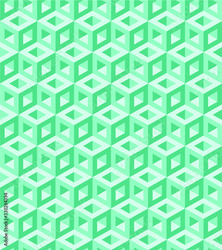 Green pattern cube background