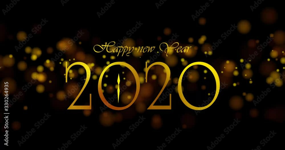 2020 happy new year abstract footage 4k video