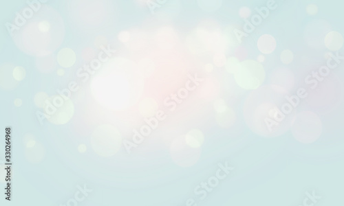 Soft green and white bokeh background with silver light. Abstrack bokeh light blur background.