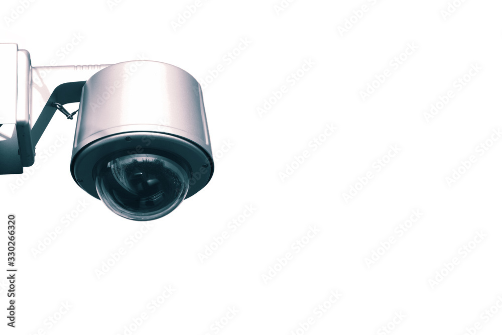 Security CCTV surveillance camera isolated on a white background Security CCTV surveillance camera isolated on a white background