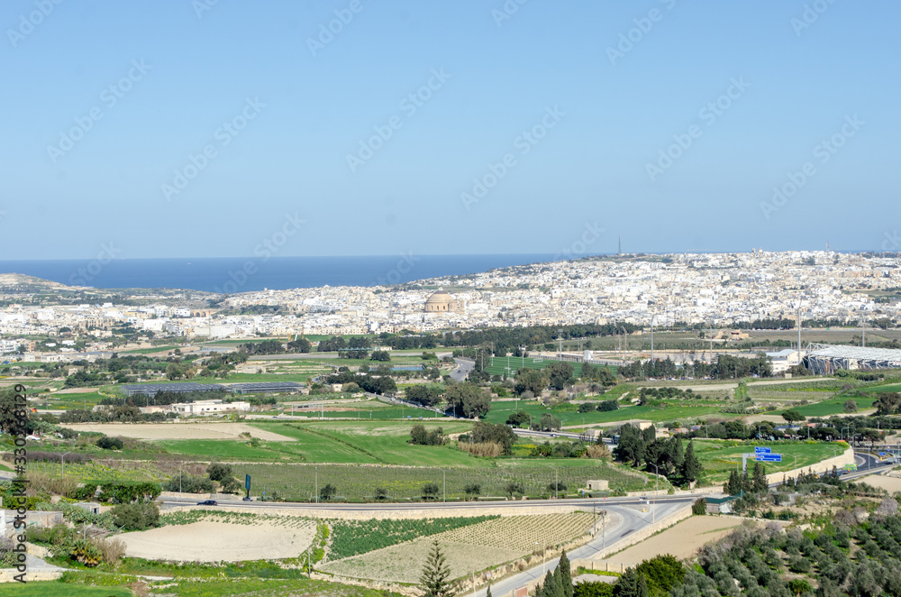 View of Gozo from the Citadel Victoria