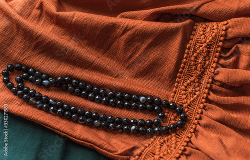Boho fashionable details, gem necklaces 