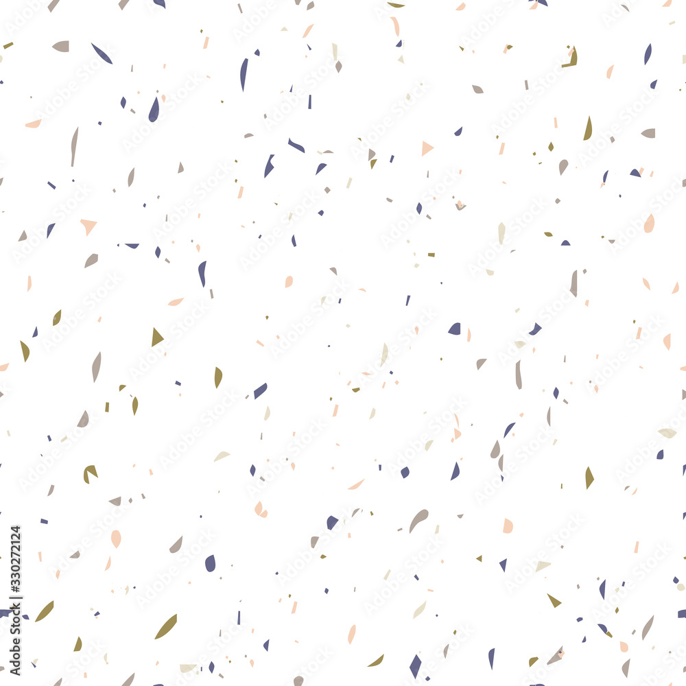 Terrazzo flooring textured surface modern abstract pattern. Vector seamless abstract repeat with chips of marble or granite in soft pastel colors. Terrazzo flooring textured surface modern abstract pattern. Vector seamless abstract repeat with chips of marble or granite in soft pastel colors.