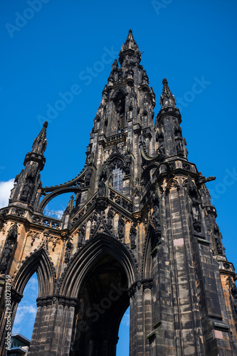 The Scott Monument, a Victorian Gothic monument to Scottish author Sir Walter Scott