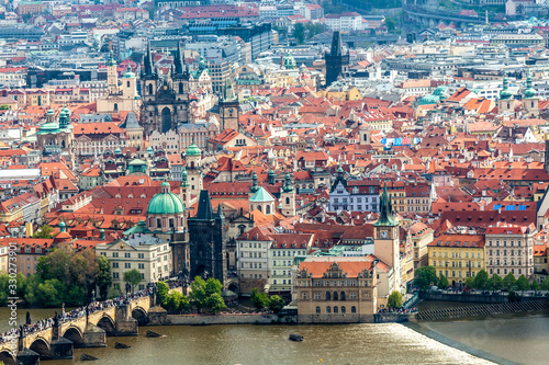 View of the city of Prague