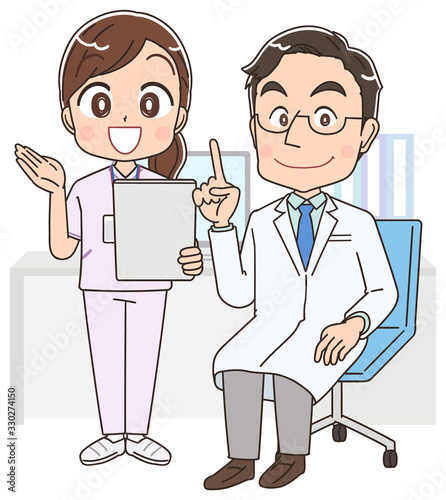 治療 診察 診断 病院 イラスト マンガ