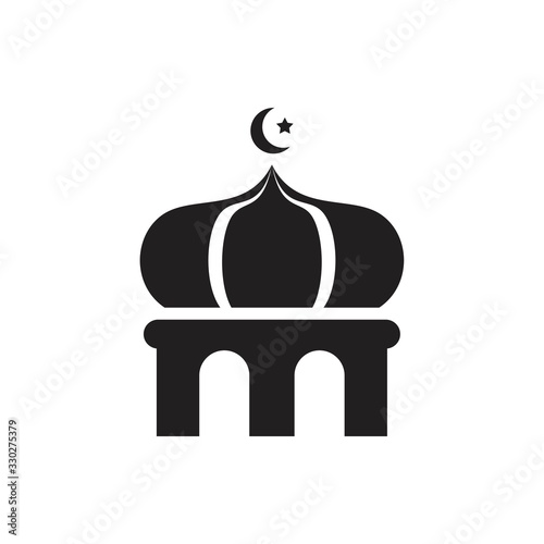 islam icon template black color editable. islam icon symbol Flat vector illustration for graphic and web design.
