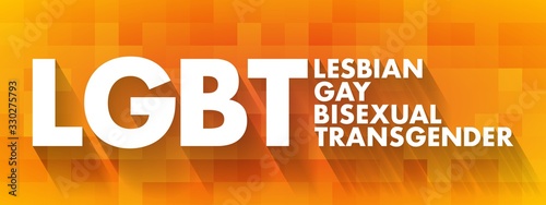 LGBT - lesbian, gay, bisexual, transgender acronym, concept background