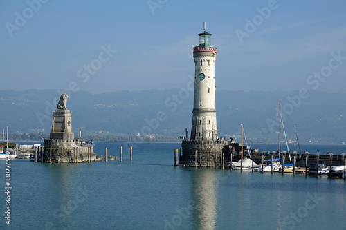 Hafeneinfahrt in Lindau am Bodensee