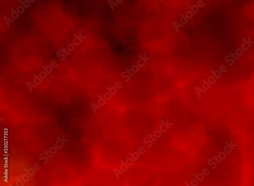 Red smoke in a dark background. Illustrations created on smartphone or tablet are used as background images.