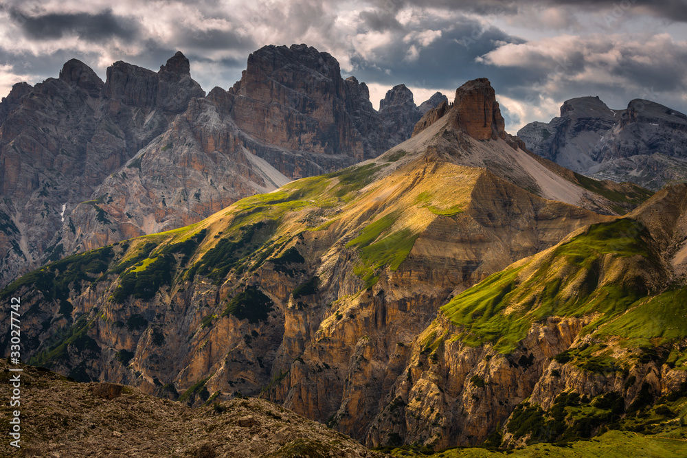 Amazing view of Summer in Mountain  Dolomites, Italy