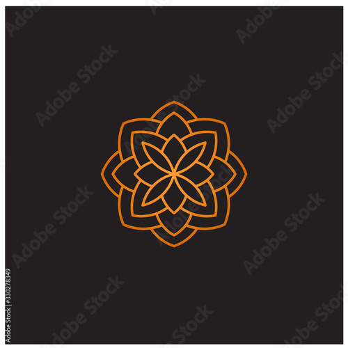 mandala vector logo icon illustration