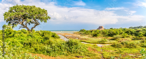 Panoramic view at the Padikema Rock in Yala National Park of Sri Lanka © milosk50