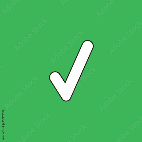 Vector illustration icon concept of check mark.
