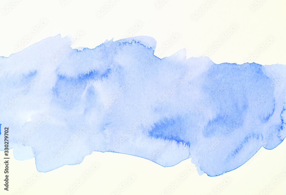 Obraz Watercolor stains on white paper ink texture