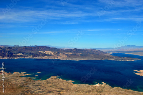 Lake Mead on the border of Arizona and Nevada USA North America