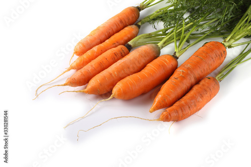Carrots and leaves