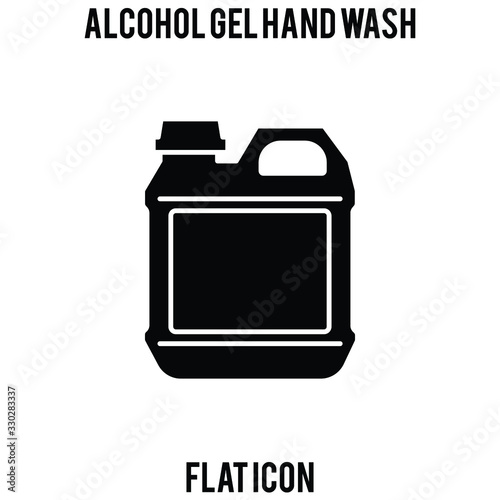Gallon flat icon alcohol gel, alcohol hand gel, hand wash, Hygienic Gel for Hands Properly. Cleaning Hands with Antiseptic Product. Prevention against Virus, Germs and Infection.