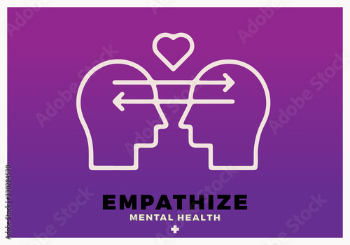 Mental health. illustration for empathize