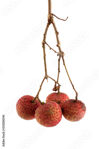 Lychee isolated on white