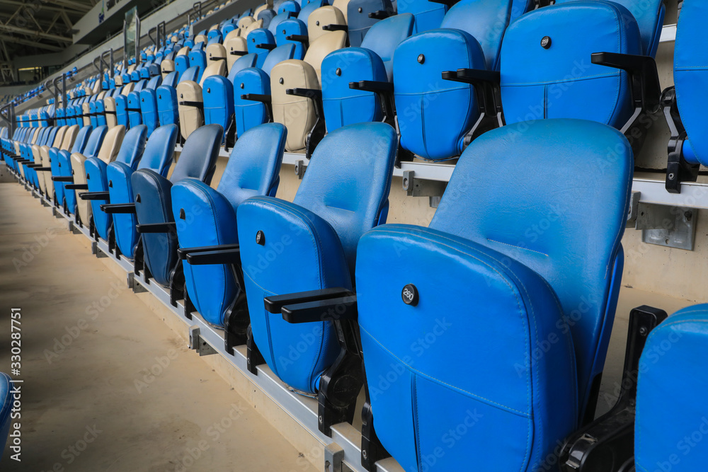 Naklejka premium Empty chair in Empty stadium.