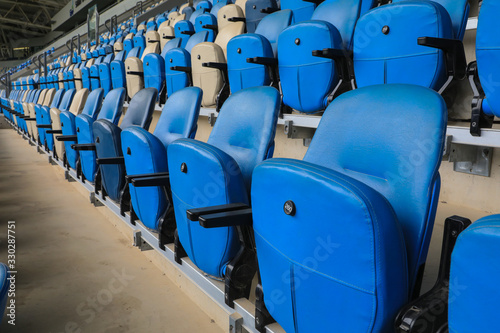 Empty chair in Empty stadium.