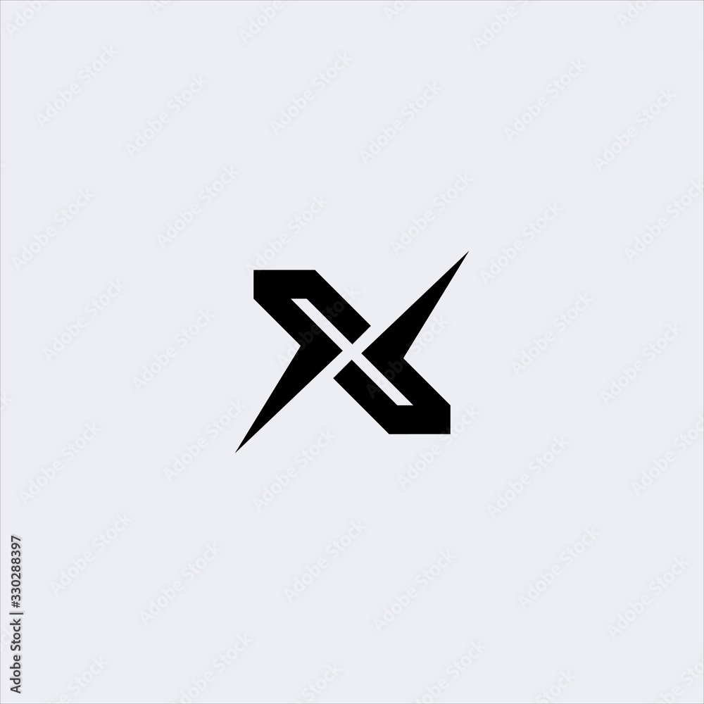 edge sharp letter x logo design template edge sharp letter x logo design template