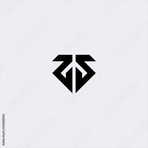 Foto vector ss initial letter logo design template